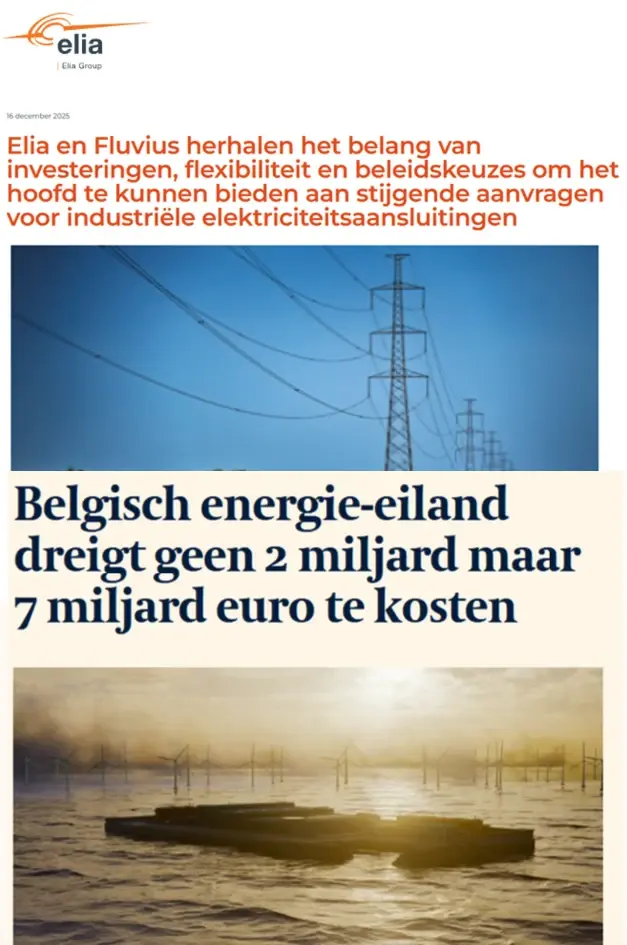 Fluvius grid investments and energy island reaching 7 billion euros