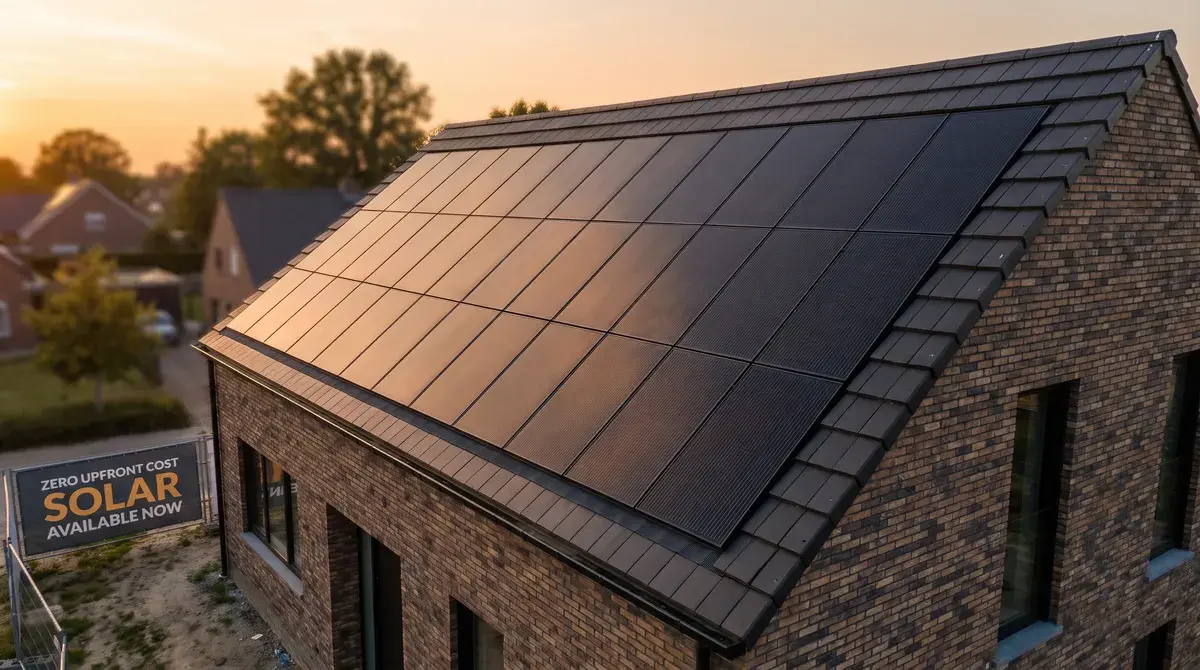 NRGEA zonne-energiesysteem op een Vlaams dak