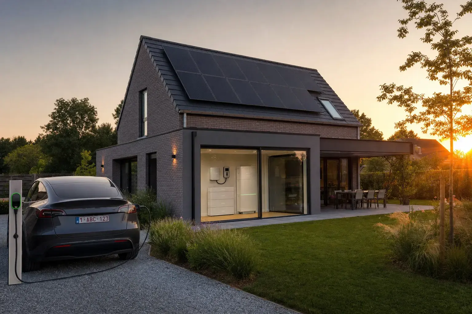 Geïntegreerd warmtepomp en zonne-energiesysteem in een Vlaamse woning